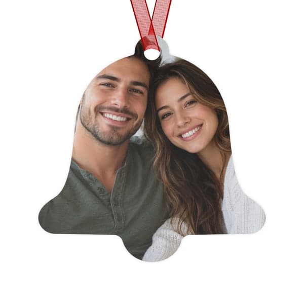 Your Photo Ornament — Double-Sided Metal — Bell